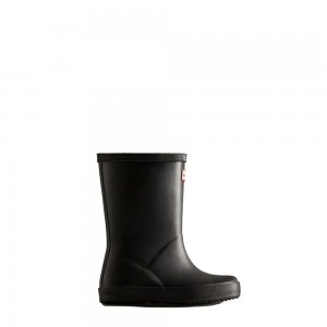 Hunter Kids Classic Rain Boots Black | 0543976-UB