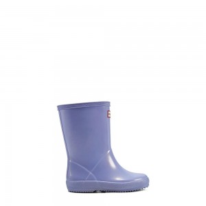 Hunter Kids Nebula Rain Boots Blue | 2906357-SL