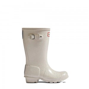 Hunter Kids Original Giant Glitter Rain Boots White | 8763140-MJ