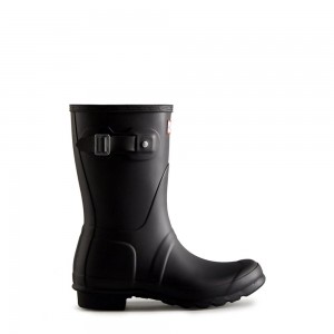 Hunter Women's Original Wellies Short Rain Boots Black | 9470126-FN