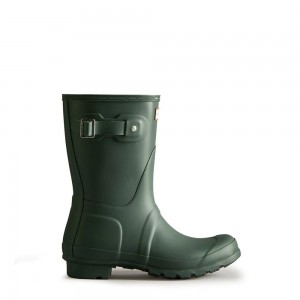 Hunter Women's Original Wellies Short Rain Boots Green | 6175290-SD