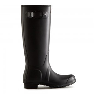 Hunter Women's Original Wellies Tall Rain Boots Black | 9074163-EQ