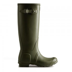 Hunter Women's Original Wellies Tall Rain Boots Olive | 1692734-ZH