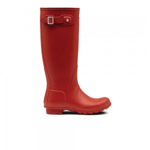 Hunter Women's Original Wellies Tall Rain Boots Red | 1395762-HF