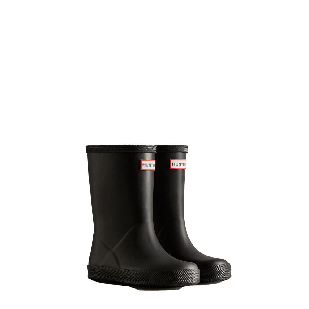 Hunter Kids Classic Rain Boots Black | 0543976-UB