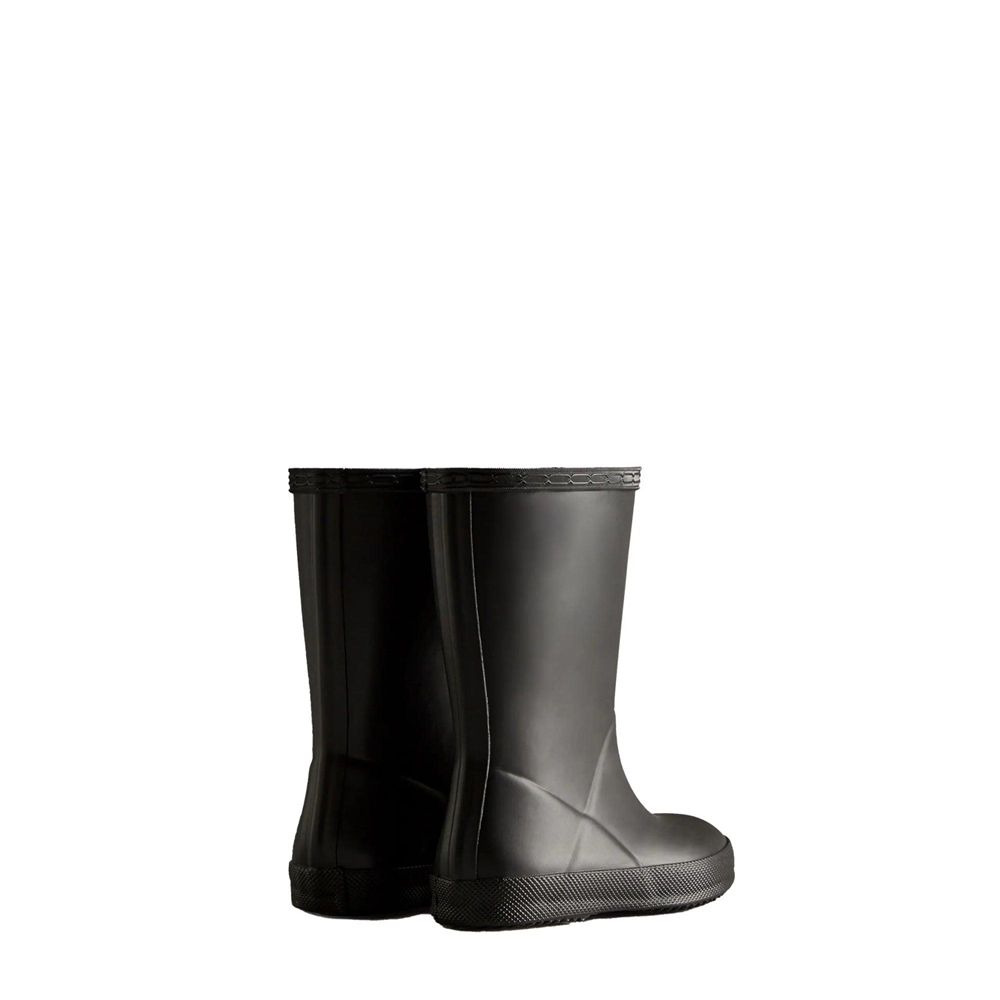 Hunter Kids Classic Rain Boots Black | 0543976-UB