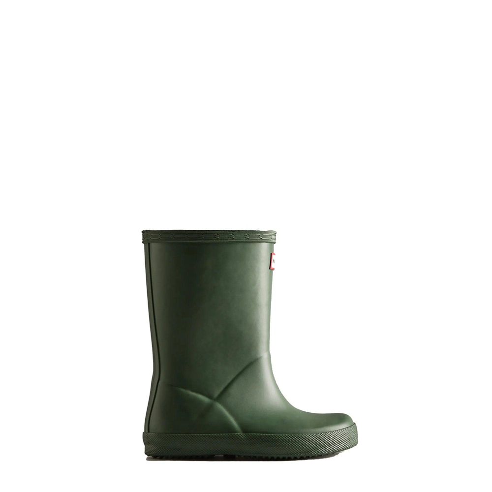 Hunter Kids Classic Rain Boots Green | 0264957-FT