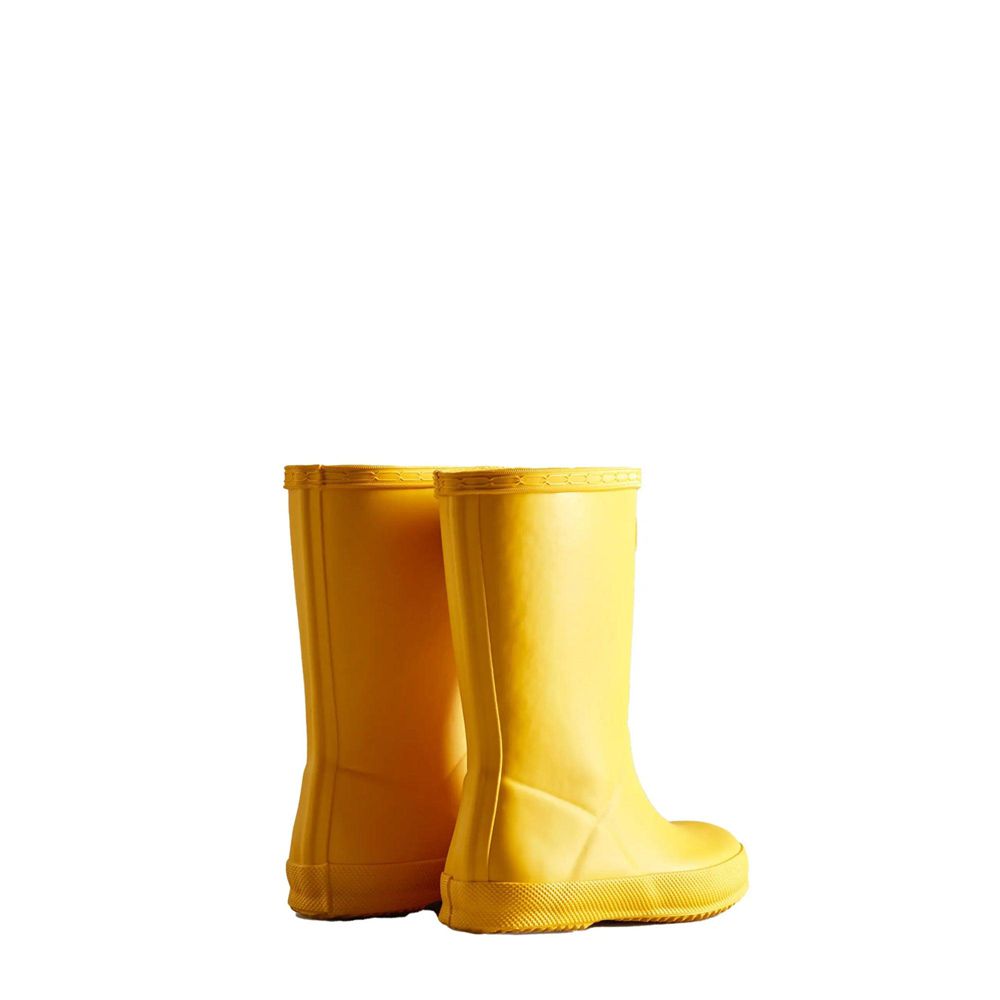 Hunter Kids Classic Rain Boots Yellow | 8973612-LP