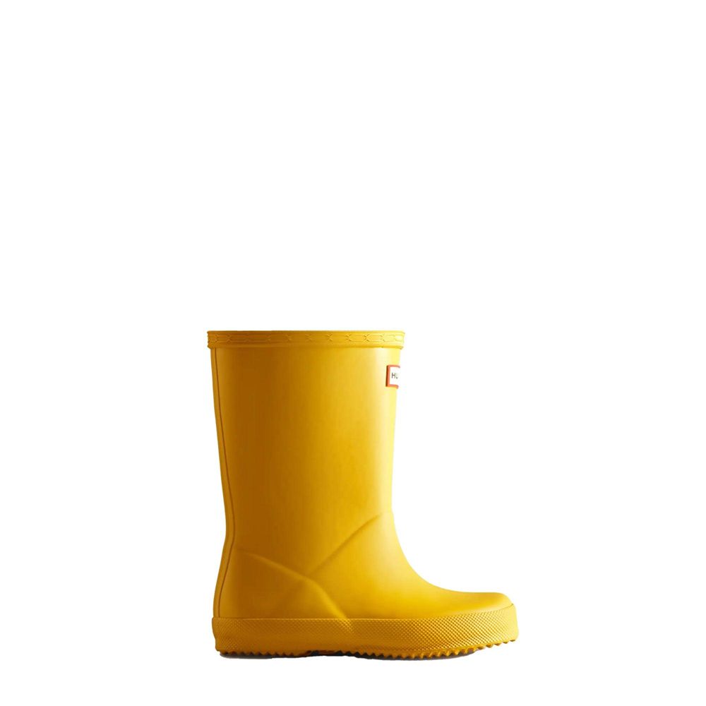 Hunter Kids Classic Rain Boots Yellow | 8973612-LP