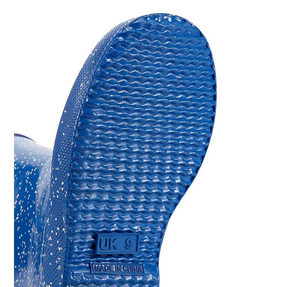 Hunter Kids Giant Glitter Rain Boots Blue | 6139204-SF