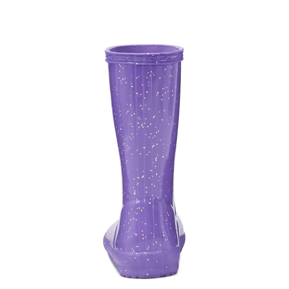 Hunter Kids Giant Glitter Rain Boots Purple | 1426308-PE