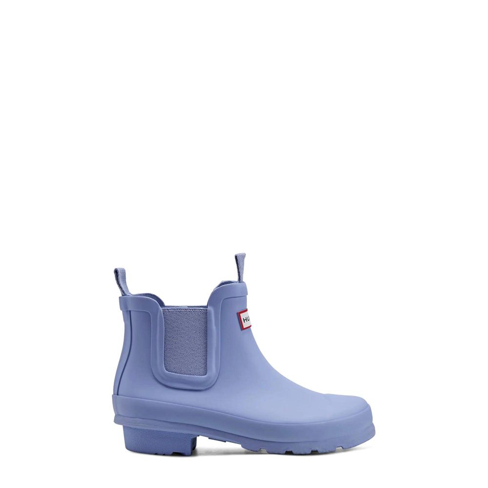 Hunter Kids Original Chelsea Rain Boots Blue | 1709526-WJ