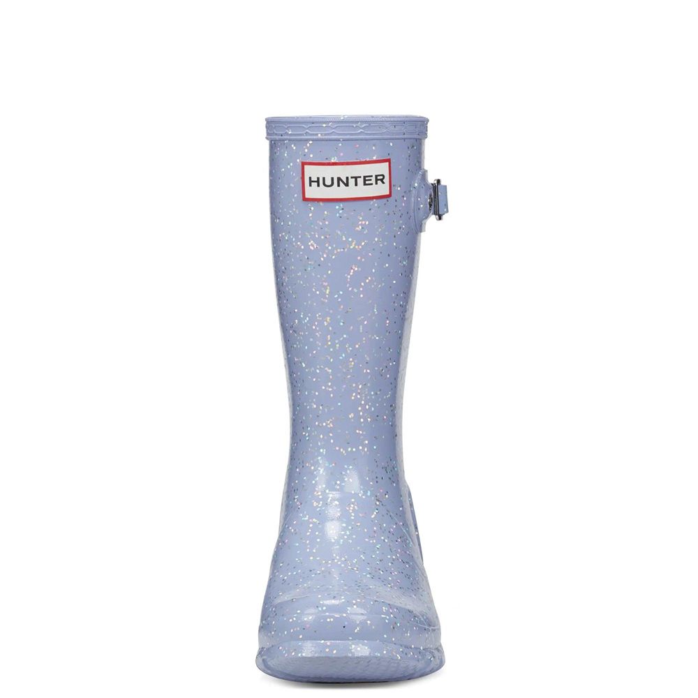 Hunter Kids Original Giant Glitter Rain Boots Blue | 0861342-ZE