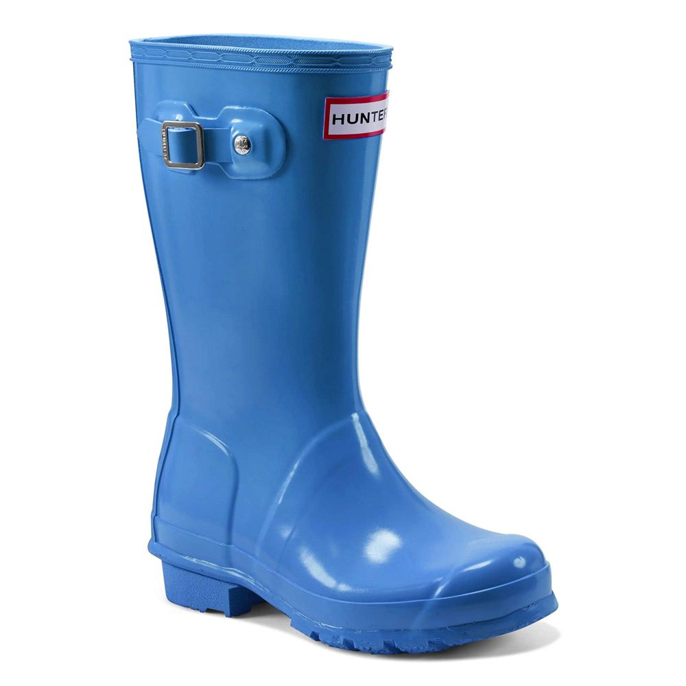 Hunter Kids Original Tonal Rain Boots Blue | 2978640-IS