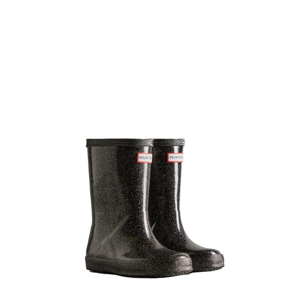 Hunter Kids Starcloud Rain Boots Black | 5941768-OC