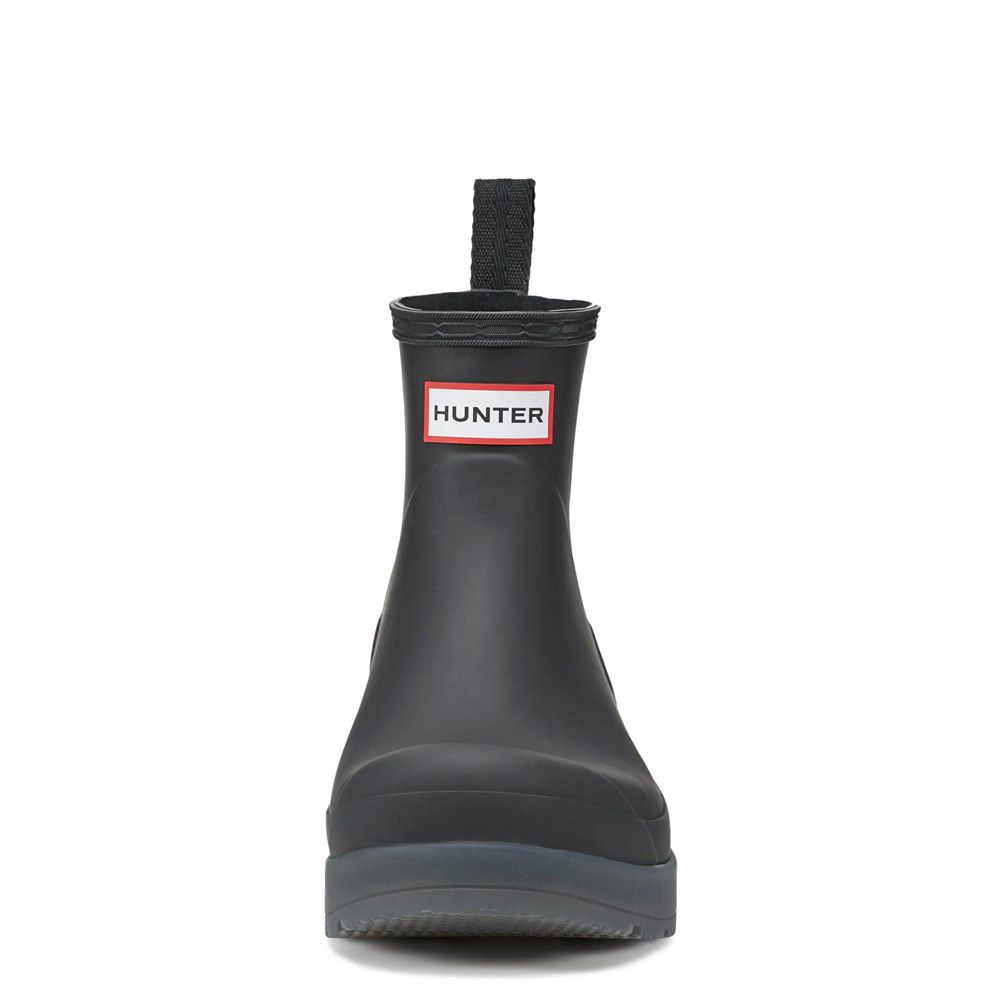 Hunter Men's PLAY™ Short Translucent Sole Rain Boots Black | 0859476-XE