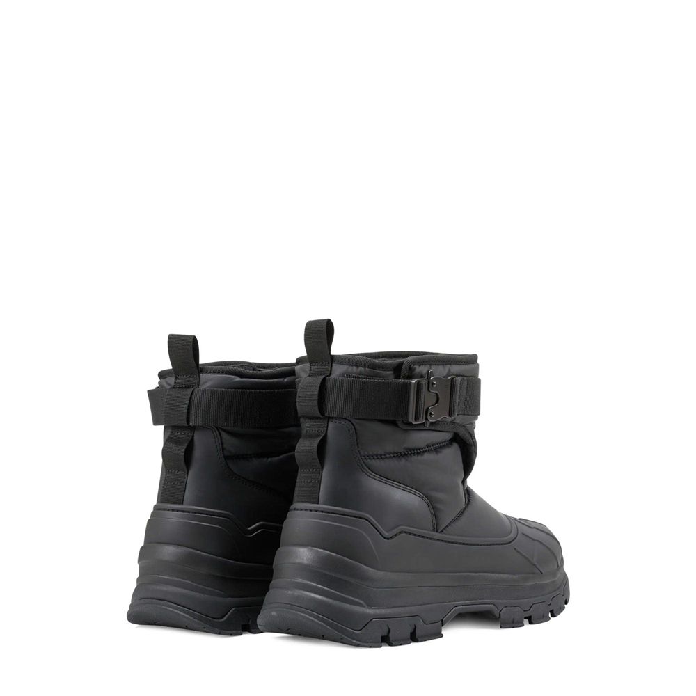 Hunter Women's Buckle Short Snow Boots Black | 5789406-CV