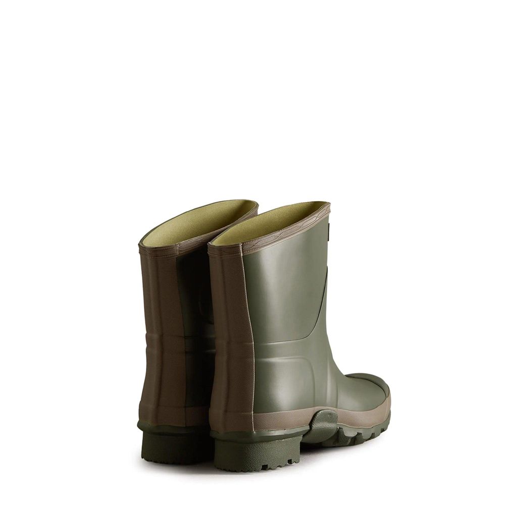 Hunter Women's Gardener Wellies Short Rain Boots Olive | 5123708-SN