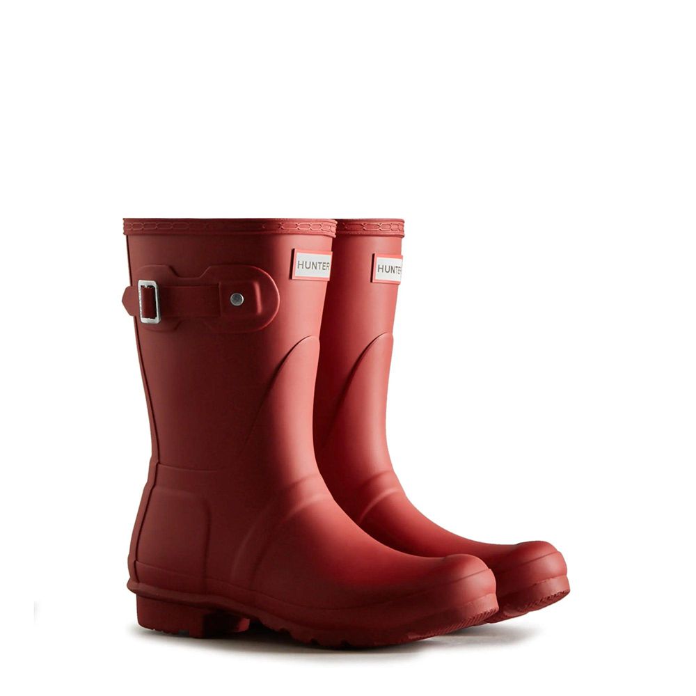 Hunter Women's Original Wellies Short Rain Boots Red | 4329785-OA