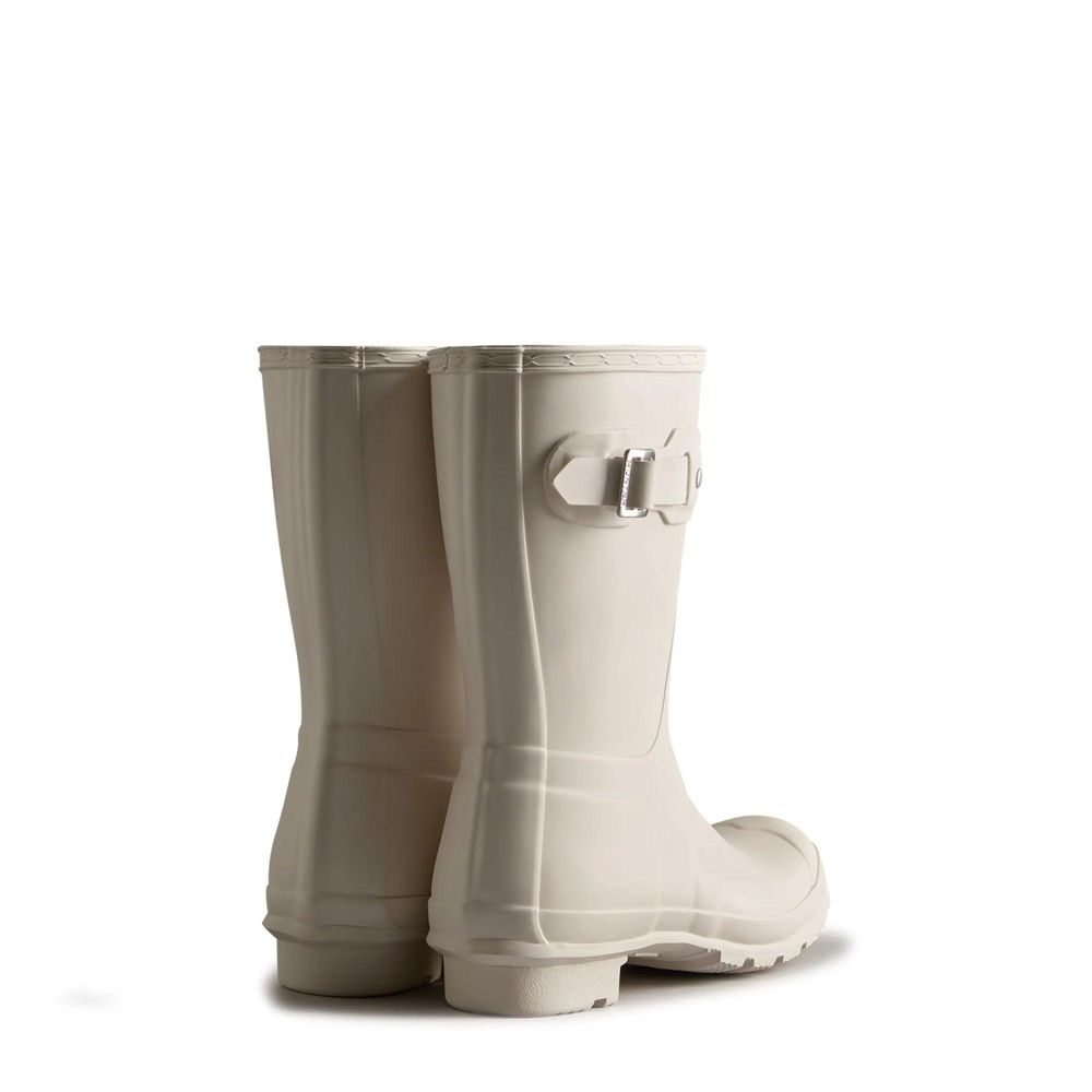 Hunter Women's Original Wellies Short Rain Boots White | 1243879-YP