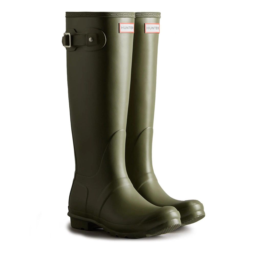 Hunter Women's Original Wellies Tall Rain Boots Olive | 1692734-ZH