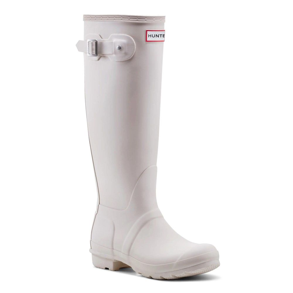 Hunter Women's Original Wellies Tall Rain Boots White | 0415786-QL