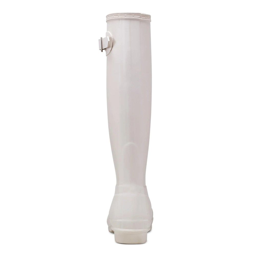 Hunter Women's Original Wellies Tall Rain Boots White | 0415786-QL