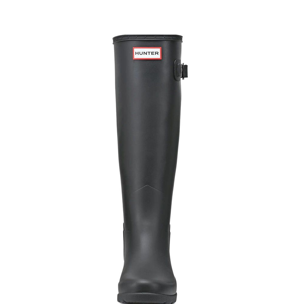 Hunter Women's Refined Slim Fit Wellies Tall Rain Boots Black | 3196578-BU