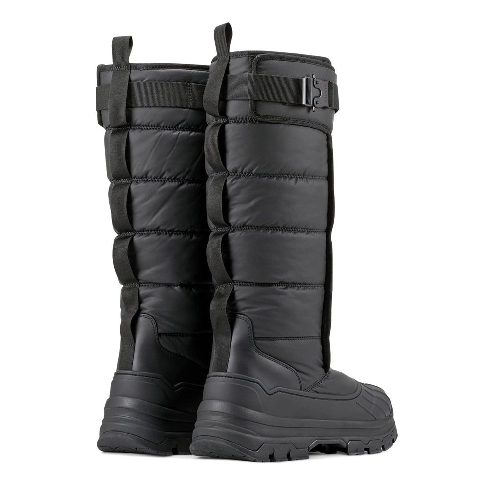 Hunter Women's Tall Buckle Snow Boots Black | 6325087-BH